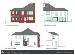 Pringle House extension modernised elevations 2