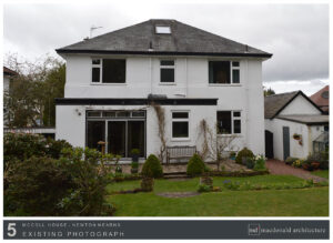 Mccoll house extension newton mearns existing photograph 5