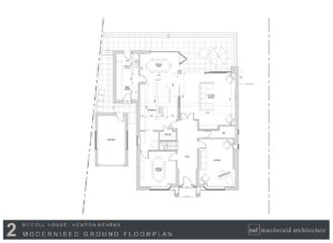 Mccoll house extension Newton Mearns proposed floorplan 2