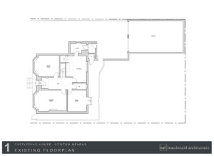 Castledine house extension existing floorplan 1