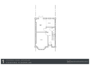 Condron house extension existing floorplan