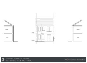 Condron house extension existing elevations 3